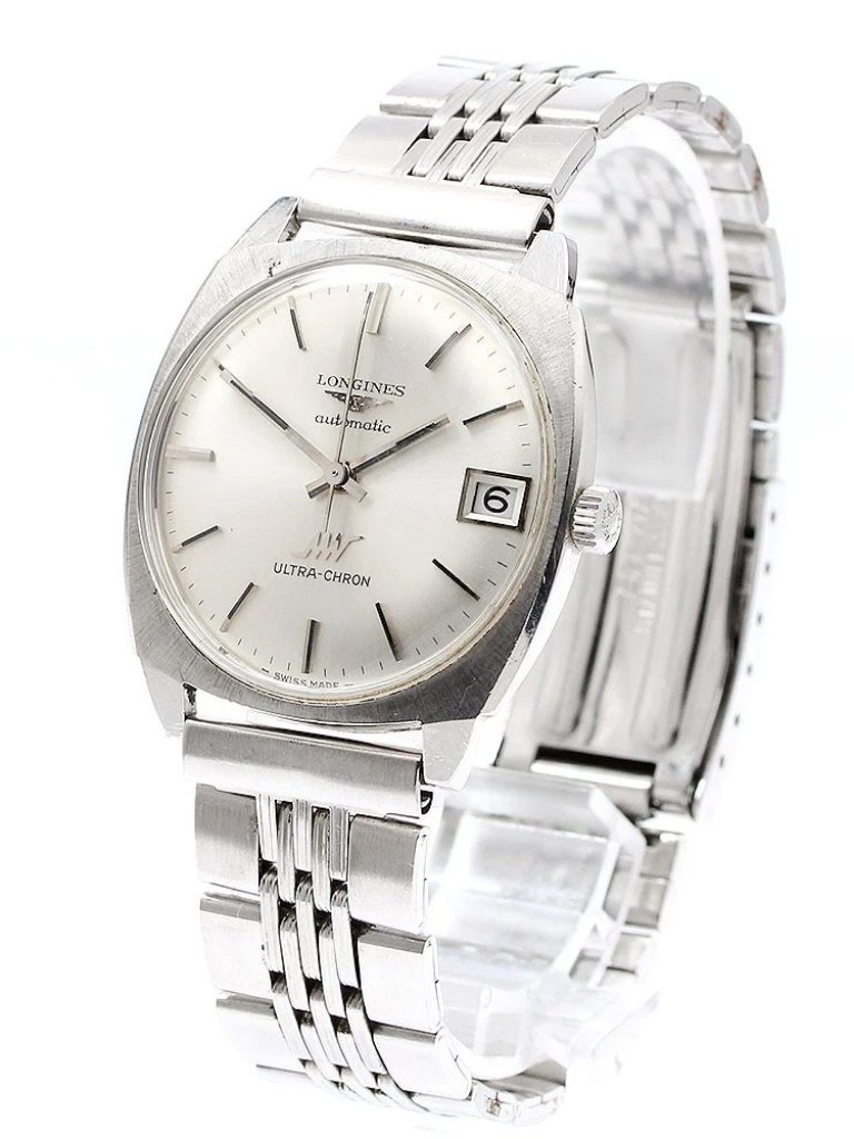 Longines Ultrachron Date Silver Dial Automatic Mens Watch911147
